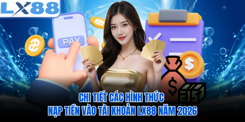 Chi tiết các hình thức nạp tiền vào tài khoản LX88 năm 2026